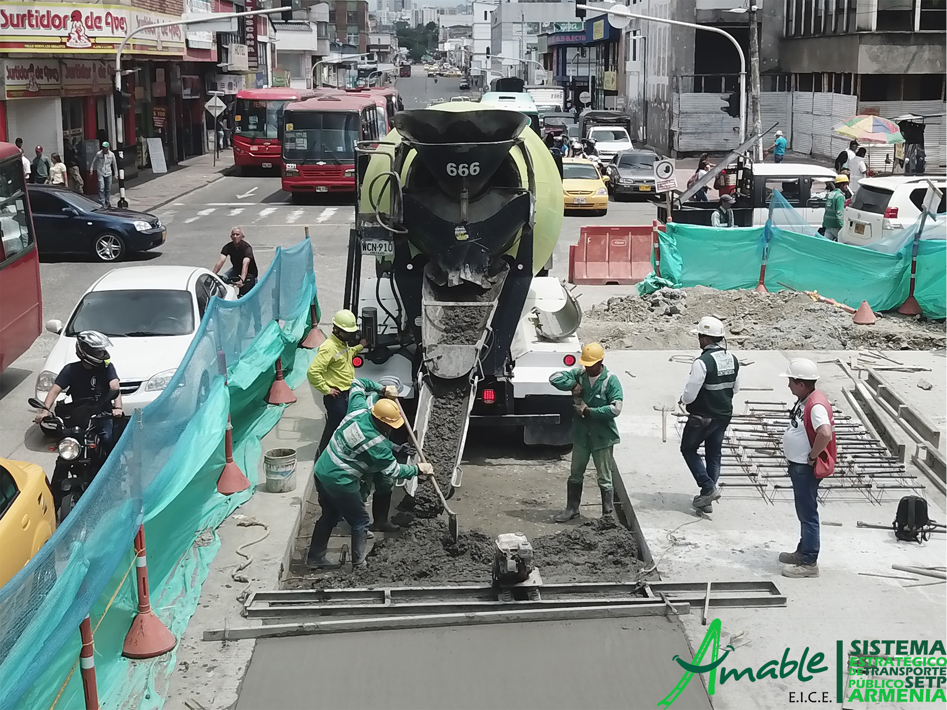 Con el vaciado de concreto se dio PIE DE FOTO 1 celeridad a los trabajos en la 19